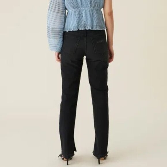 Ganni Black Straight Jeans - Picture 3 of 13